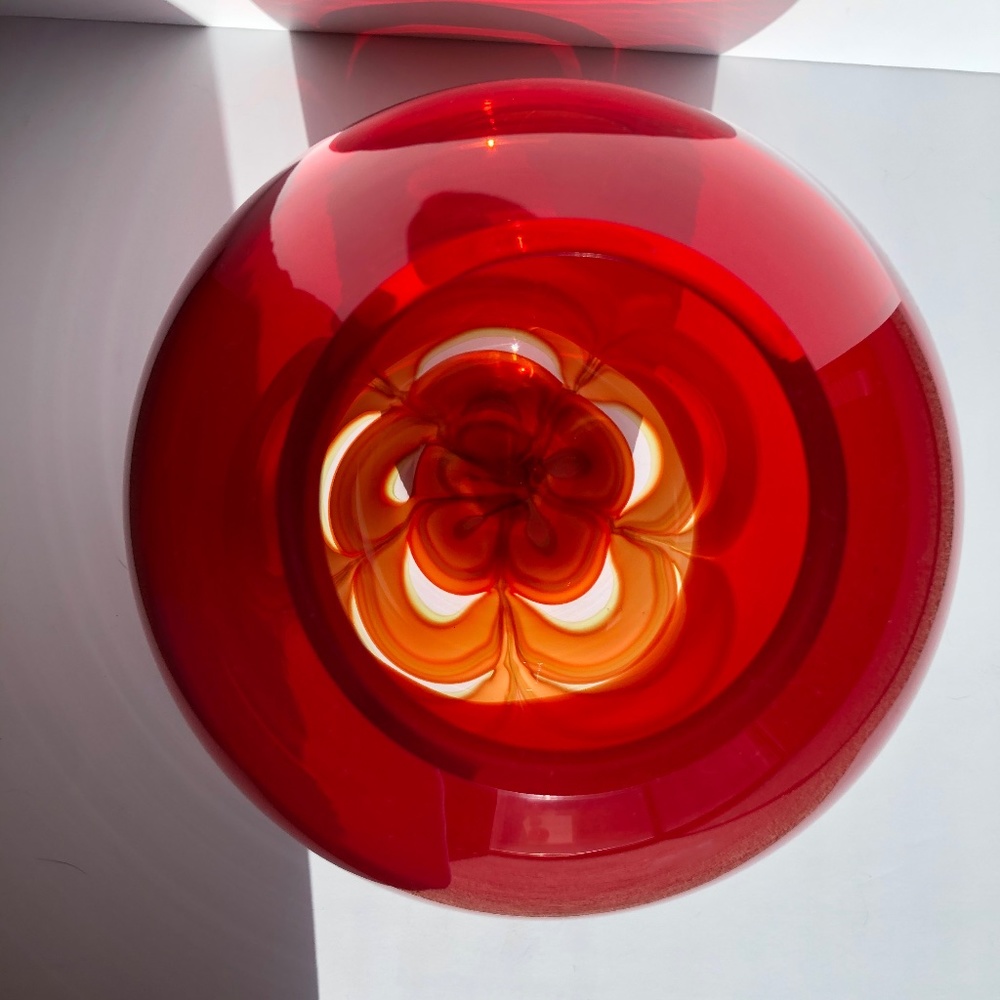 Waterford Crystal - Evolution by Waterford Red Crystal Art Glass vase - Picture 4 of 7